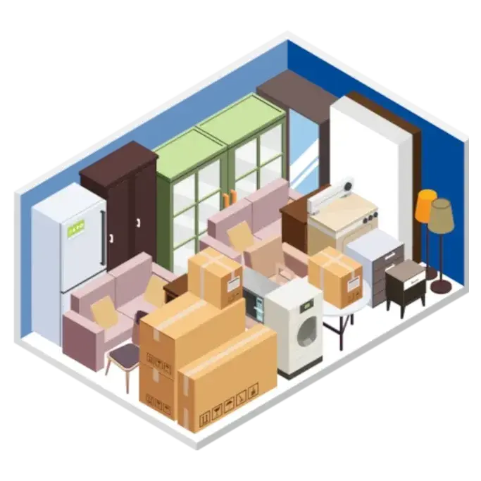 XL Storage Room (> 106 sq ft) | Visual Size Estimator | StorHub